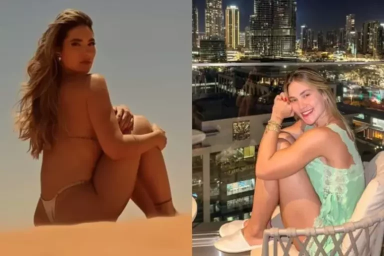 Virginia causa polêmica após postar vídeo de biquíni no deserto em Dubai