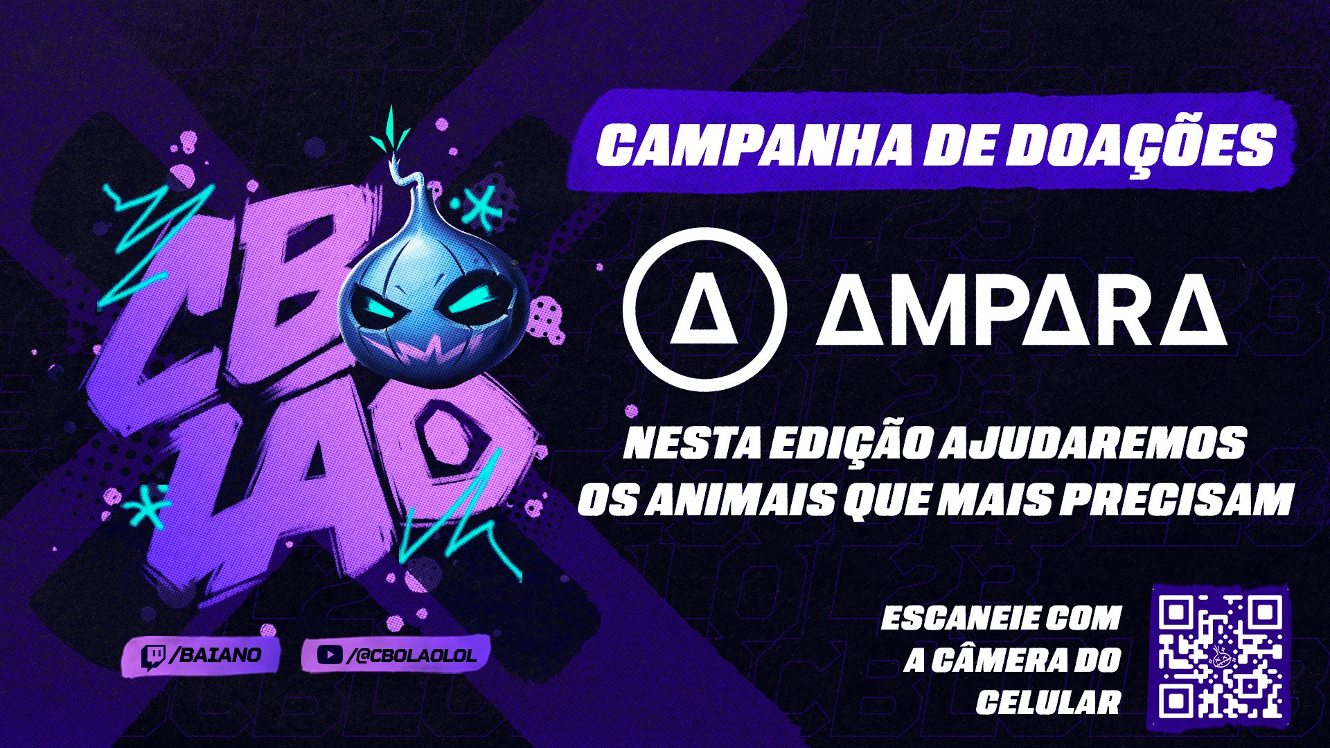 LoL: CBOLÃO arrecadará doações para ONG de proteção aos animais