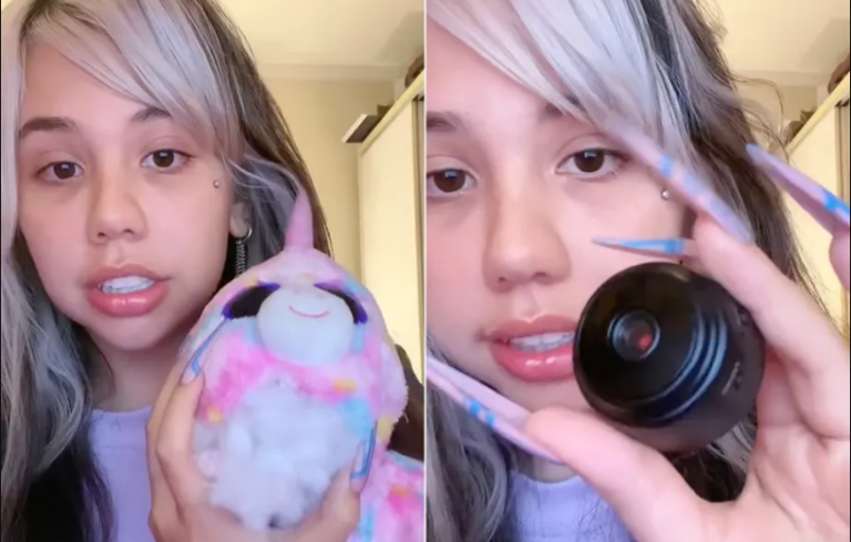 Modelo do OnlyFans descobre câmera escondida em ursinho enviado por fã