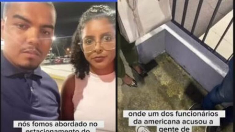 Casal negro é acusado de furtar air fryer mesmo com nota em mãos em loja da Americanas; veja vídeo