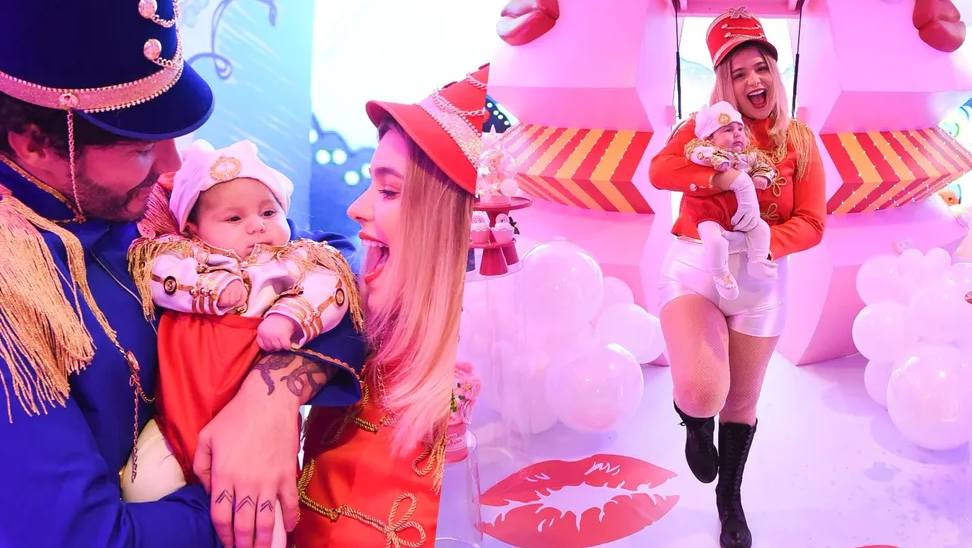 Viih Tube e Eliezer fazem mesversário para Lua com inspiração em Xuxa; veja detalhes
