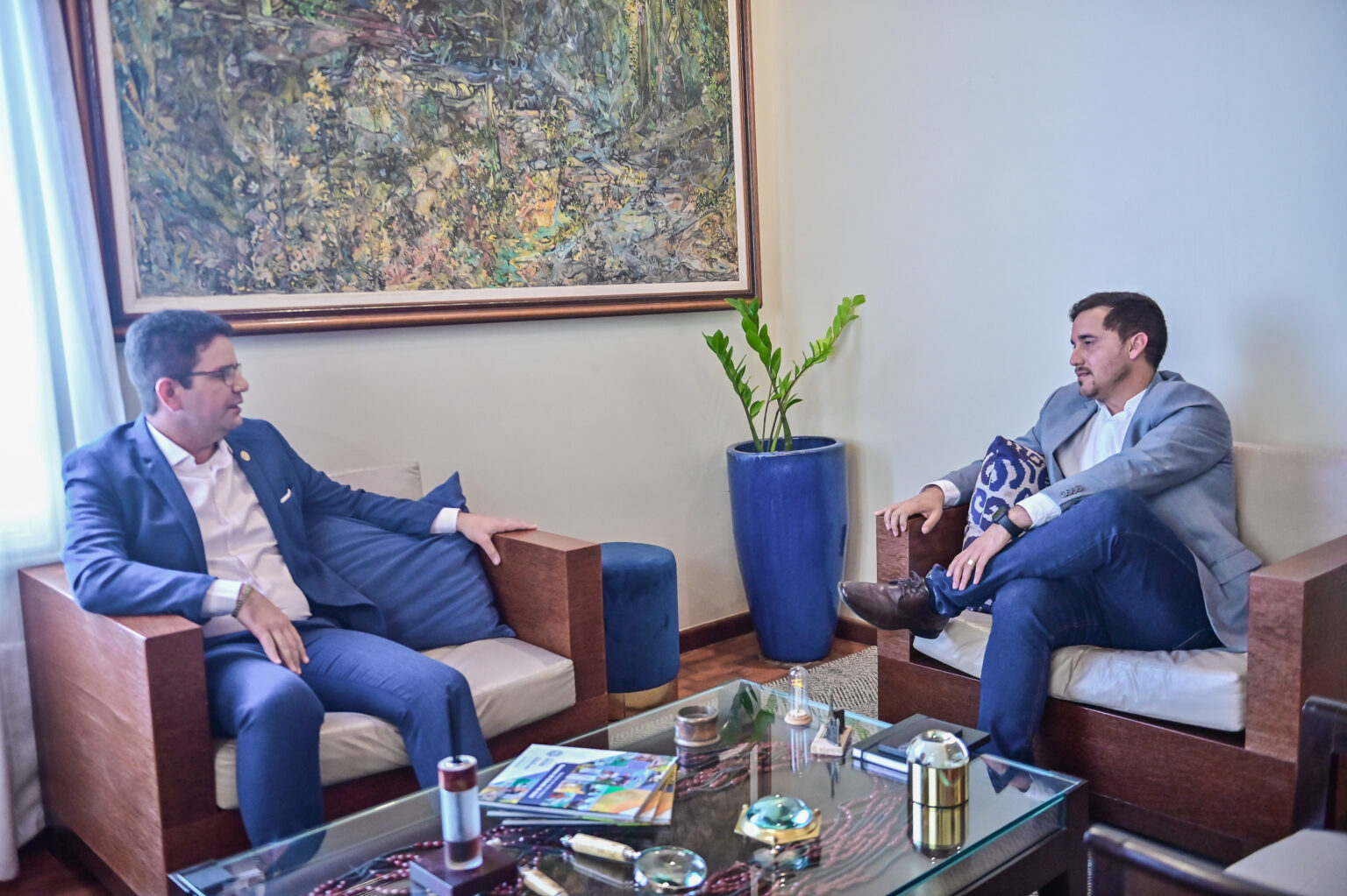 Governador Gladson Cameli recebe visita institucional do superintendente do Mapa no Acre