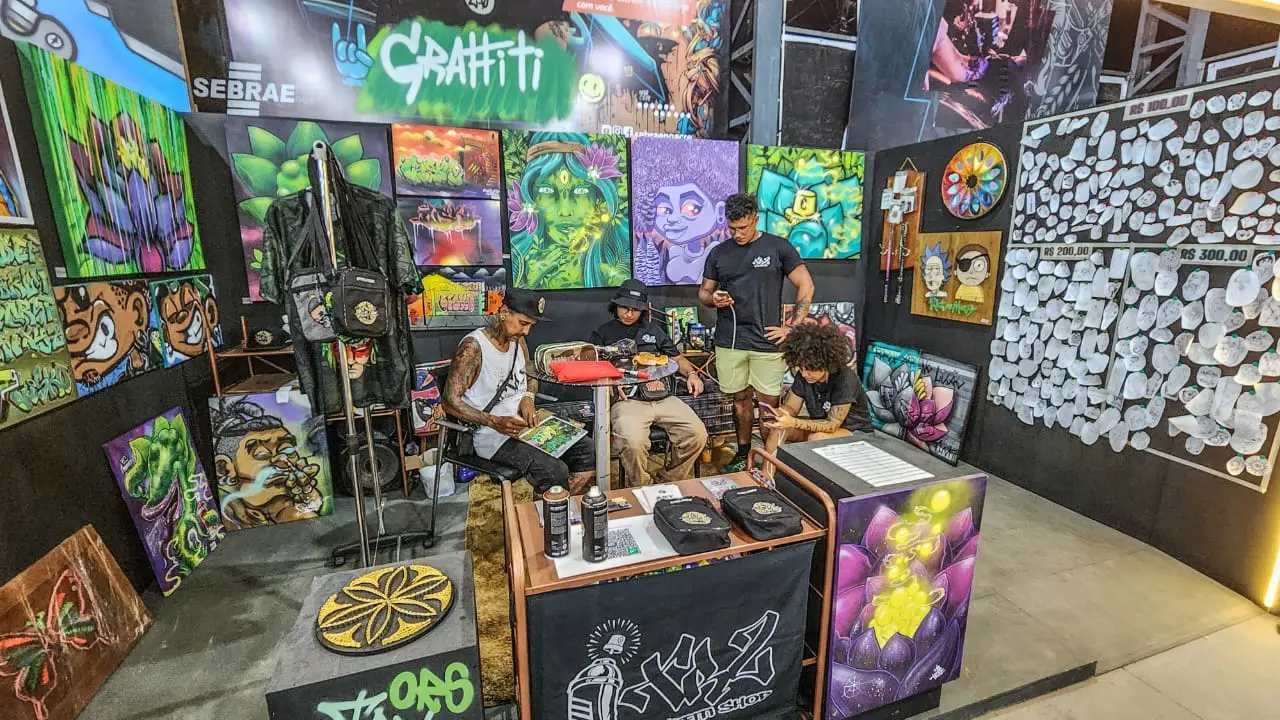 Sebrae na Expoacre 2023: TRZ Crew marca presença com estande grafitado