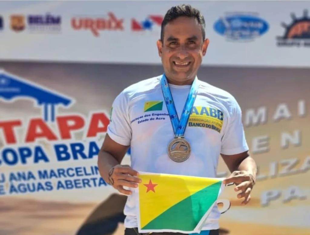 Acreano conquista medalha de ouro na etapa da Copa Brasil de Águas Abertas