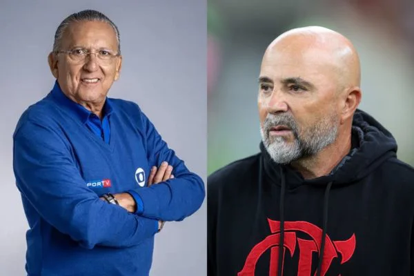 “Perdedor”: Galvão Bueno pede demissão de Sampaoli após eliminação do Flamengo