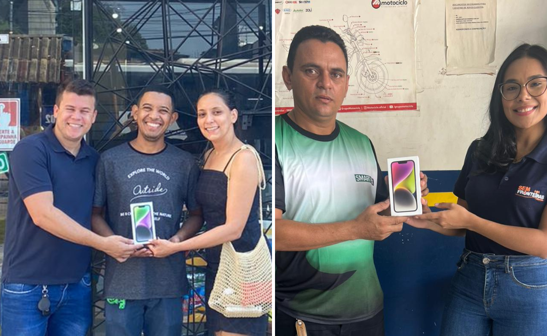 ContilNet, Atacadão do Celular e Sem Fronteiras entregam iPhones aos ganhadores de sorteio