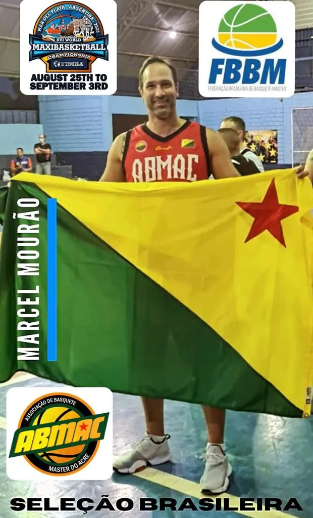 Acreano vai disputar o Mundial de Basquete Master na Argentina