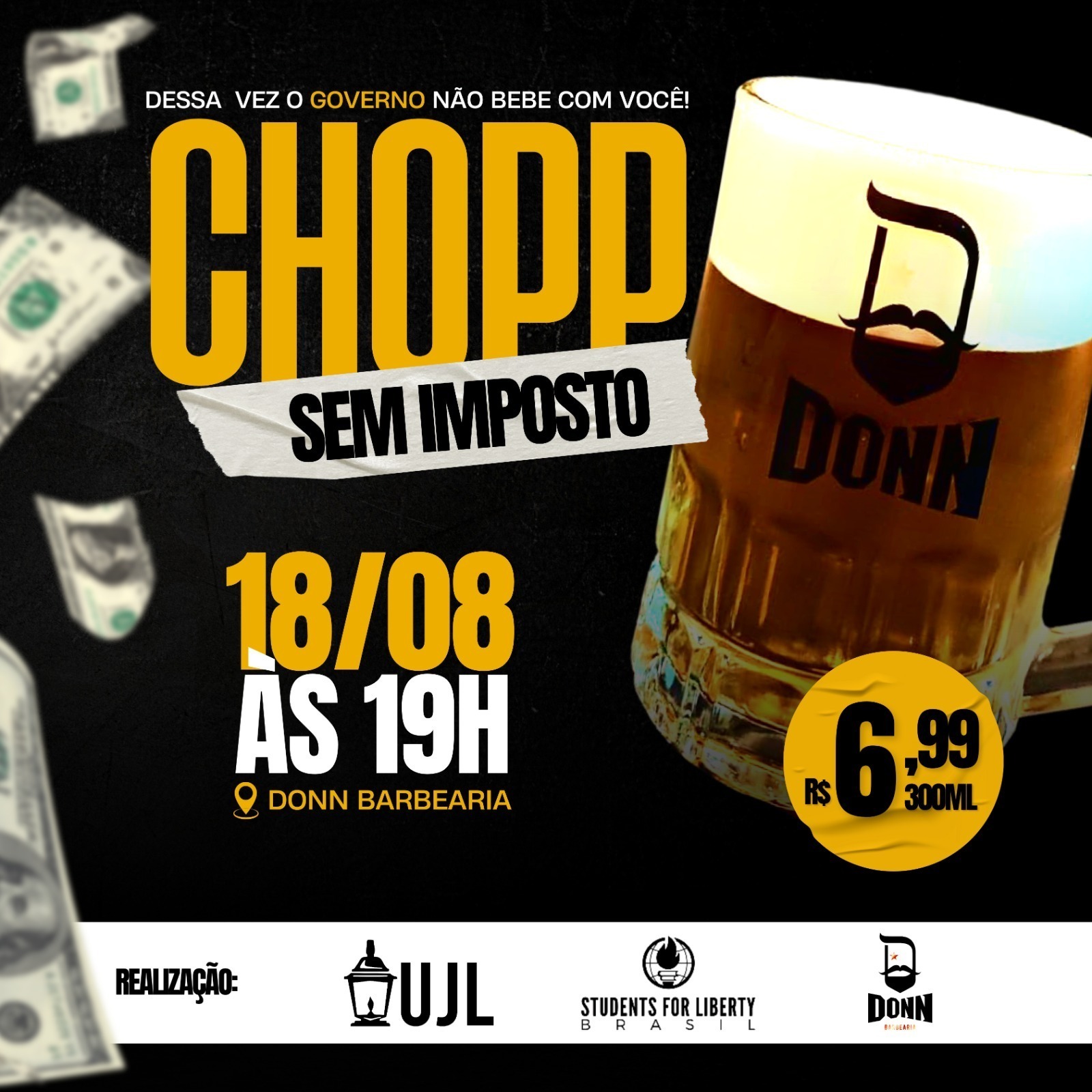 Em Rio Branco, movimentos liberais promovem ‘Chopp sem Imposto’