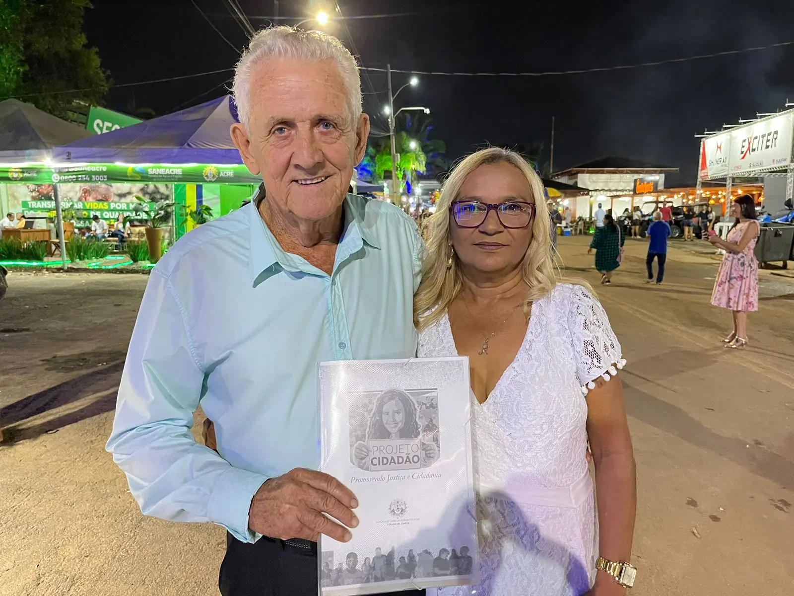 Unidos pelo ritmo do forró, casal oficializa união na Expoacre 2023