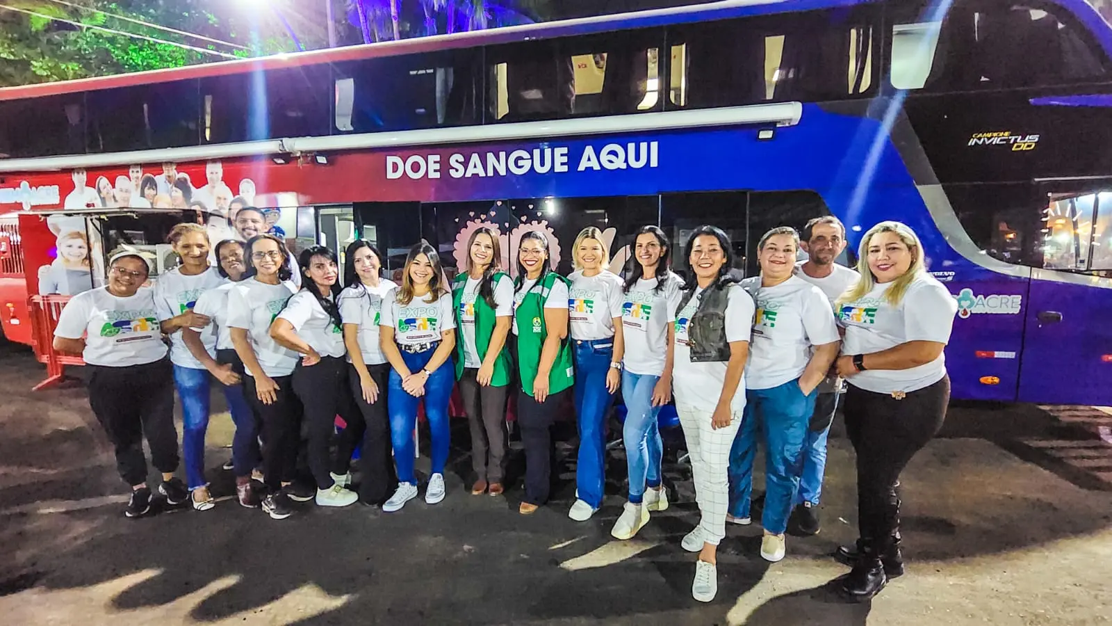 Hemoacre registra mais de 10 doações de sangue na Expoacre; saiba como doar
