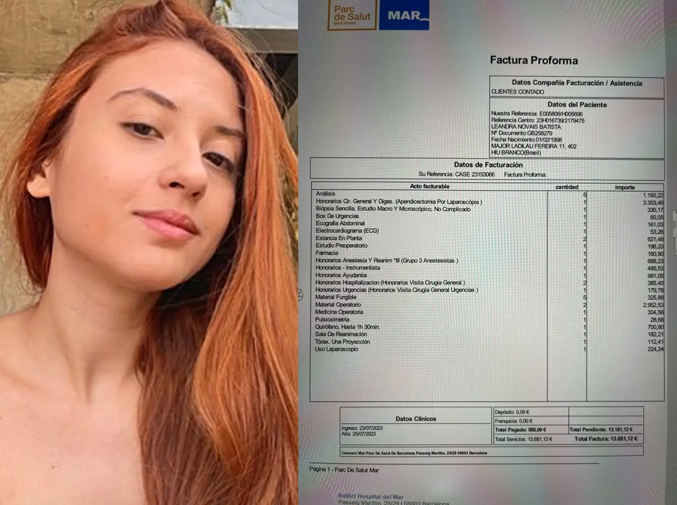 Acreana paga conta exorbitante por cirurgia de emergência na Europa: ‘Já agradeceram o SUS?’