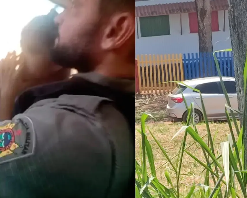 Criminosos que fazem pai e filha reféns em frente à escola usam farda e colete da PM