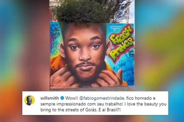 Will Smith elogia artista goiano em publicação nas redes sociais: “Wow!”
