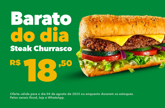 SUBWAY® Brasil on X: Já deu as boas-vindas ao Baratíssimo Steak