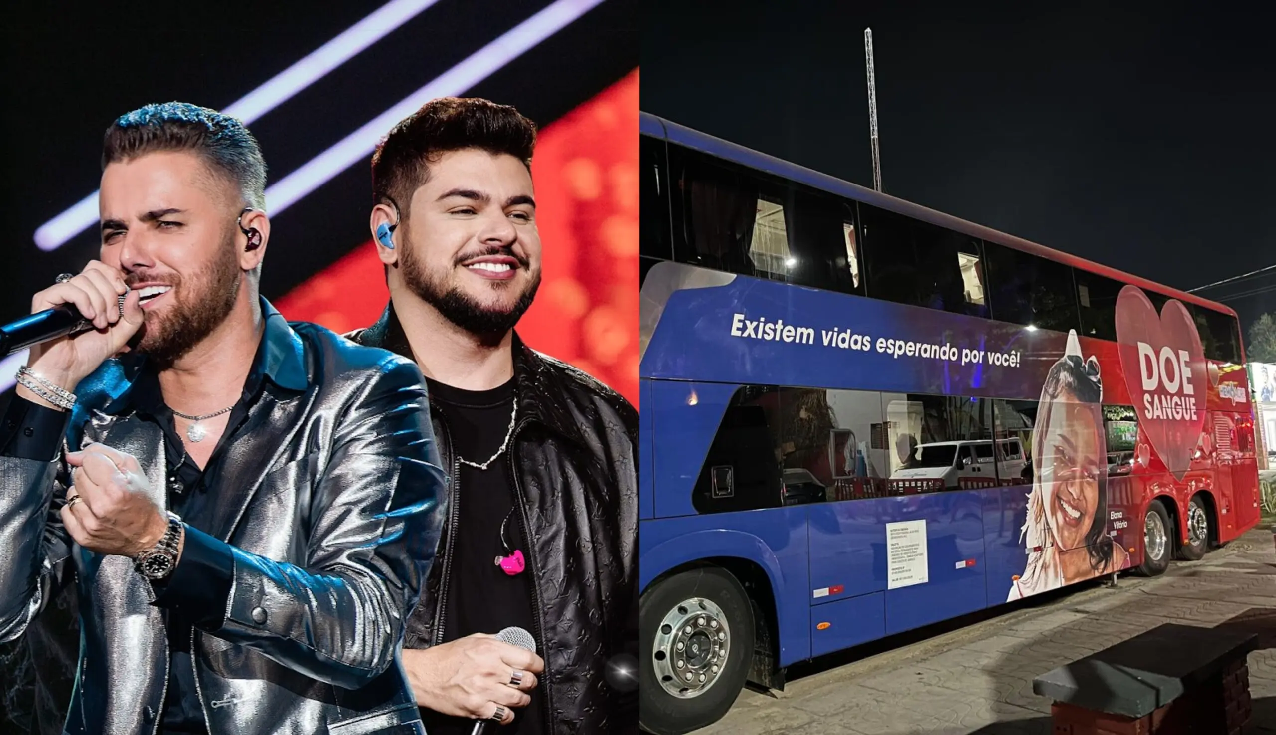 Governo sorteia ingressos para show de Zé Neto e Cristiano para incentivar doação de sangue