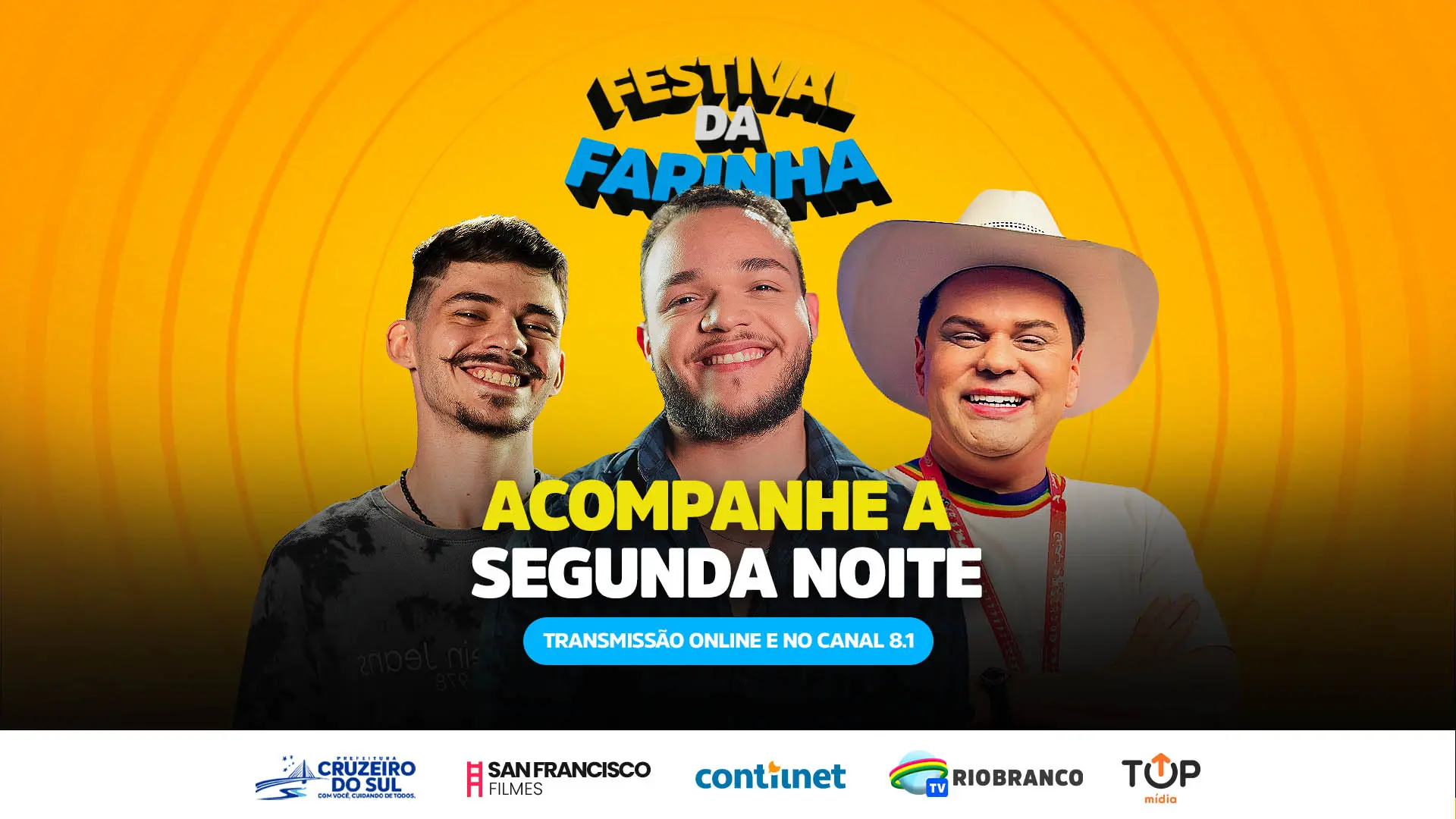 AO VIVO: ContilNet, Sans Filmes e TV Rio Branco transmitem a segunda noite do Festival da Farinha