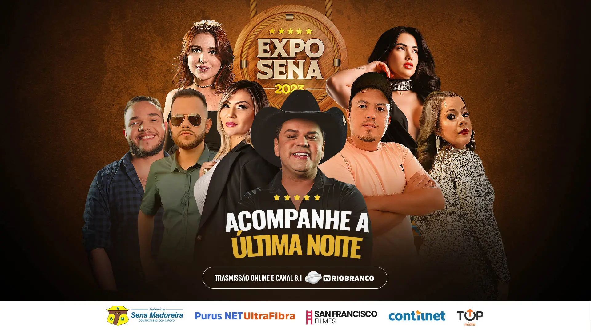 AO VIVO: Acompanhe a última noite da ExpoSena pelo ContilNet, Sans Filmes e TV Rio Branco