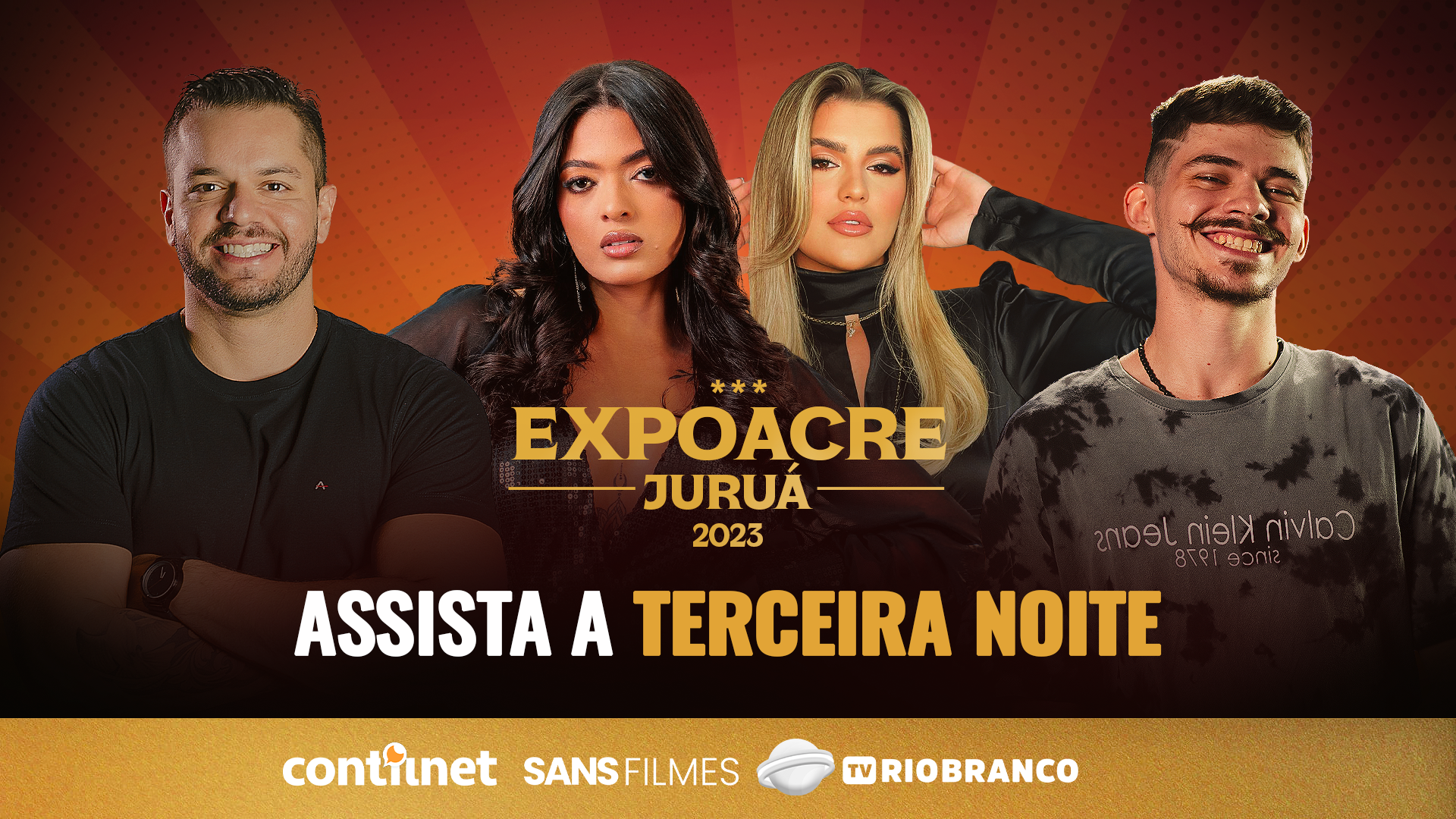 Terceira noite de Expoacre Juruá: acompanhe a transmissão do ContilNet, Sans Filmes e TV Rio Branco