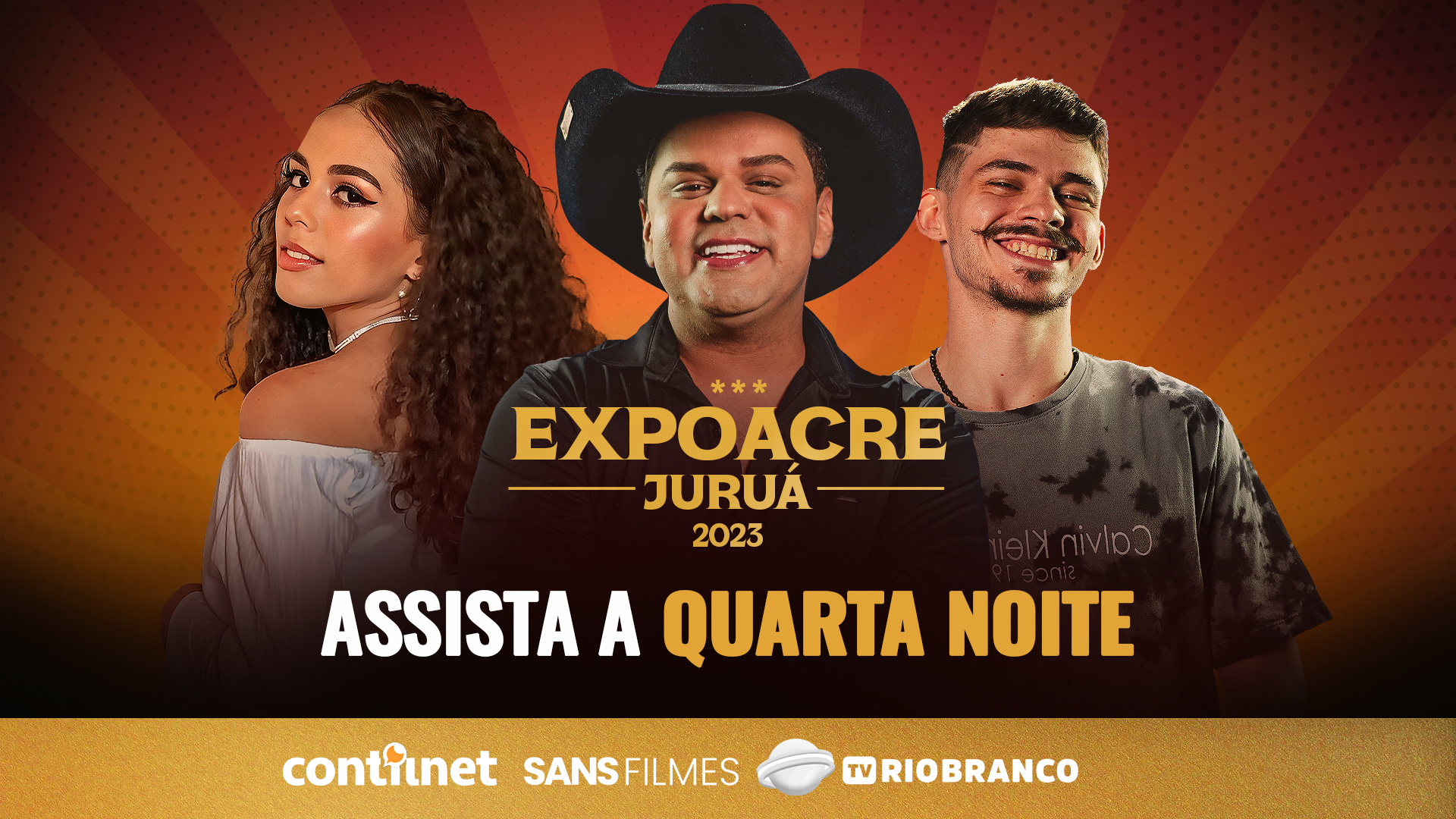 AO VIVO: Quarta noite de Expoacre Juruá: acompanhe a transmissão do ContilNet, Sans Filmes e TV Rio Branco
