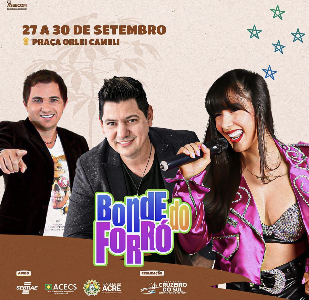 6º Festival da Farinha inicia nesta quarta com show do Bonde do Forró; veja a programação
