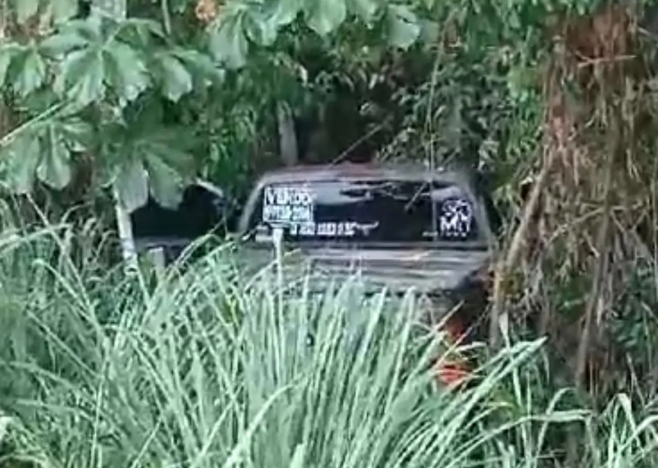 Motorista perde controle e caminhonete cai em ribanceira em Rio Branco