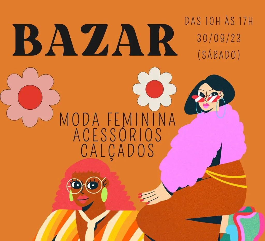 Bazar com moda feminina, acessórios e calçados é realizado neste sábado; veja detalhes