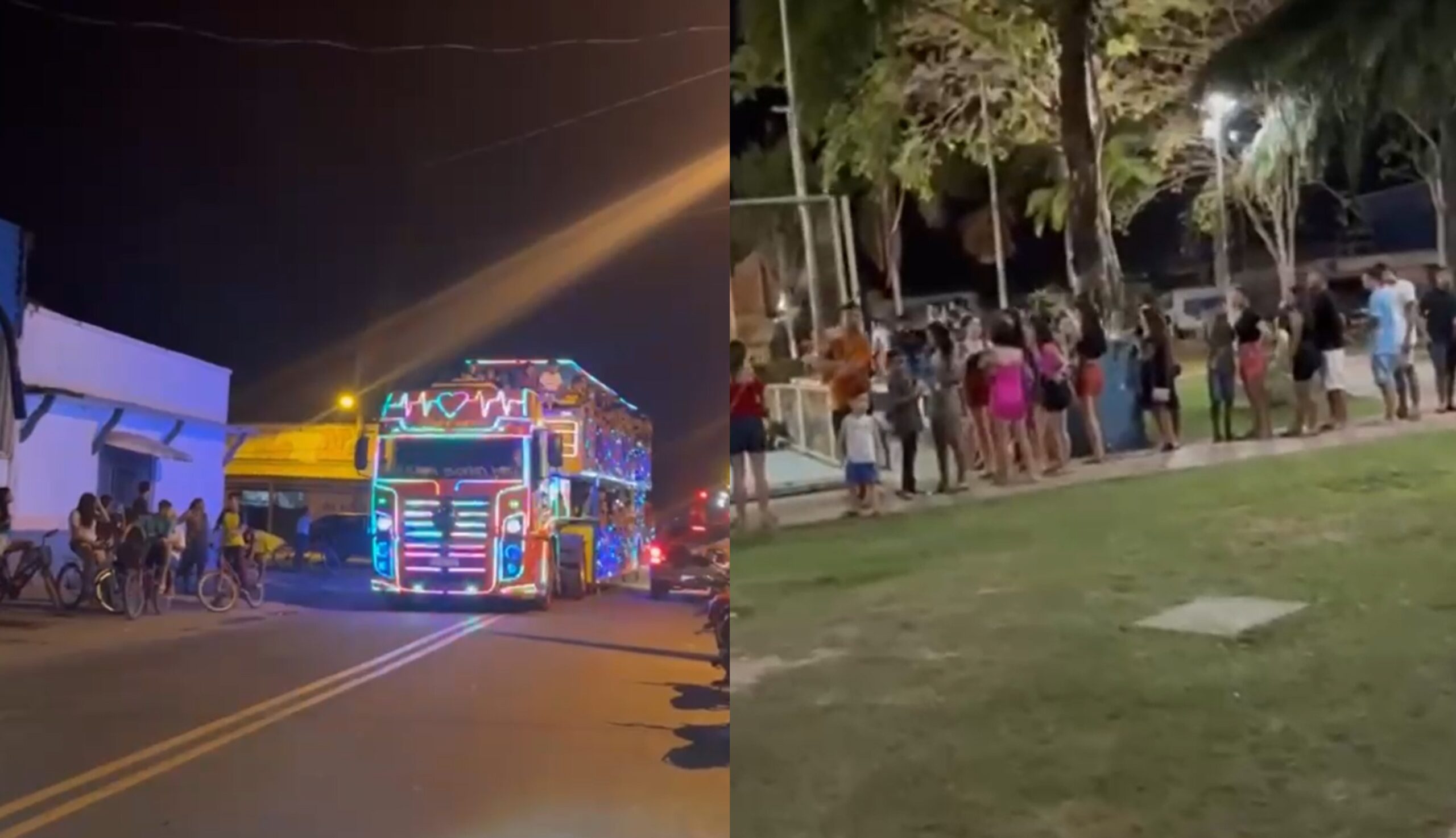 VÍDEO: Carreta Sonho Meu atrai dezenas de pessoas e causa fila extensa em Sena Madureira