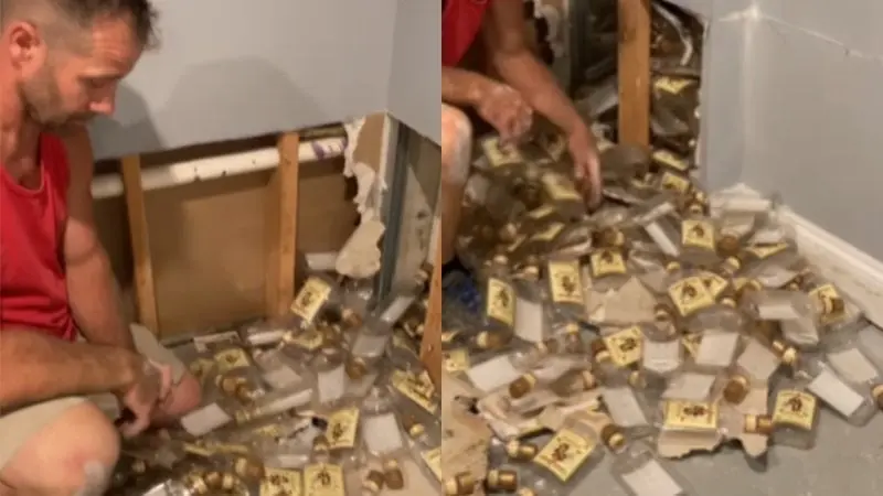 Casal compra casa e tem surpresa ao quebrar parede: ‘Isso é o que encontramos’