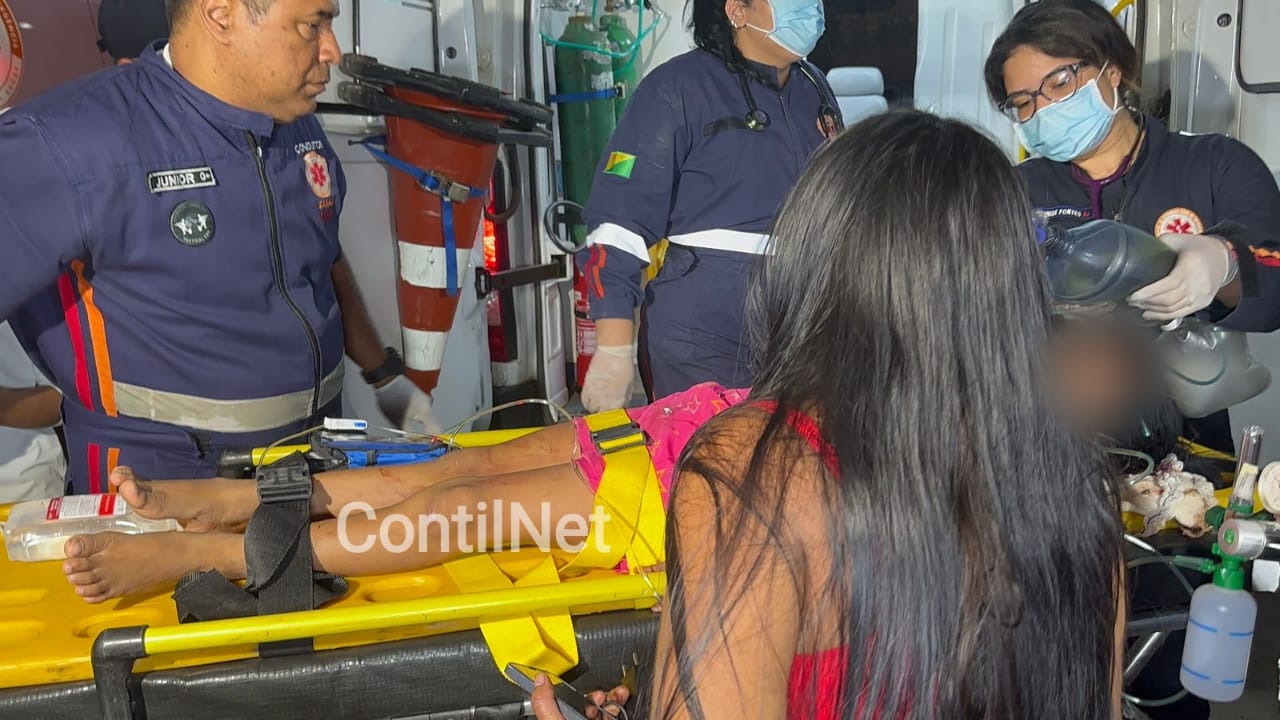 Criança indígena é levada em estado grave para o Pronto Socorro após cair de escada em Rio Branco