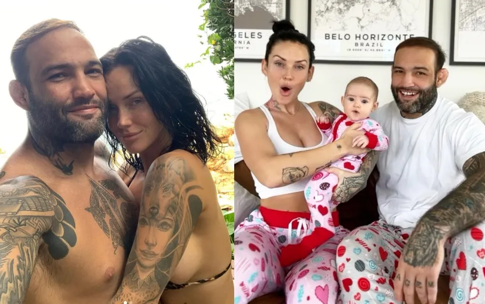Ex-namorado brasileiro de Demi Lovato, lutador é pai e namora modelo hit em ensaios sensuais