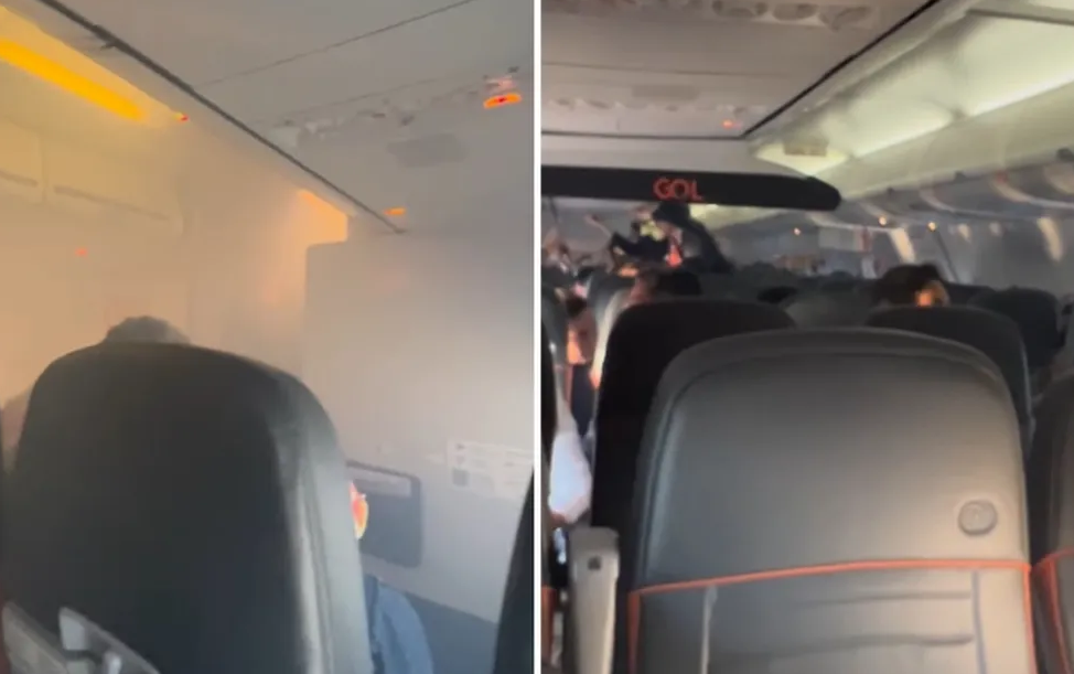 Passageiro relata pânico em avião que fez pouso forçado após fumaça a bordo: ‘Muitas pessoas gritando’