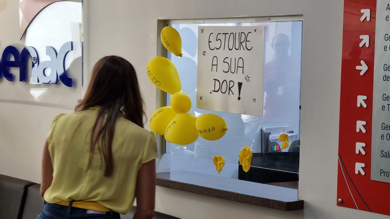 Alunos do Senac Acre promovem ações em prol da saúde mental no mês do Setembro Amarelo