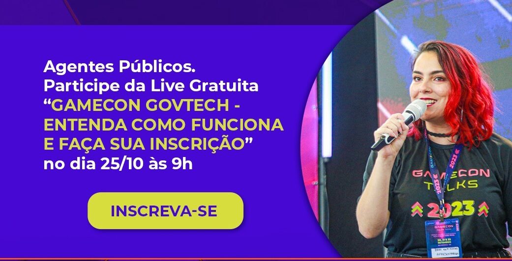 Gamecon GovTech prorroga inscrições para gestores e realiza palestra gratuita