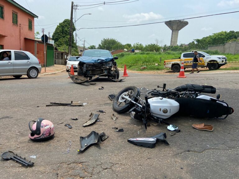Acidente grave deixa mulher com perna semi-amputada em Rio Branco
