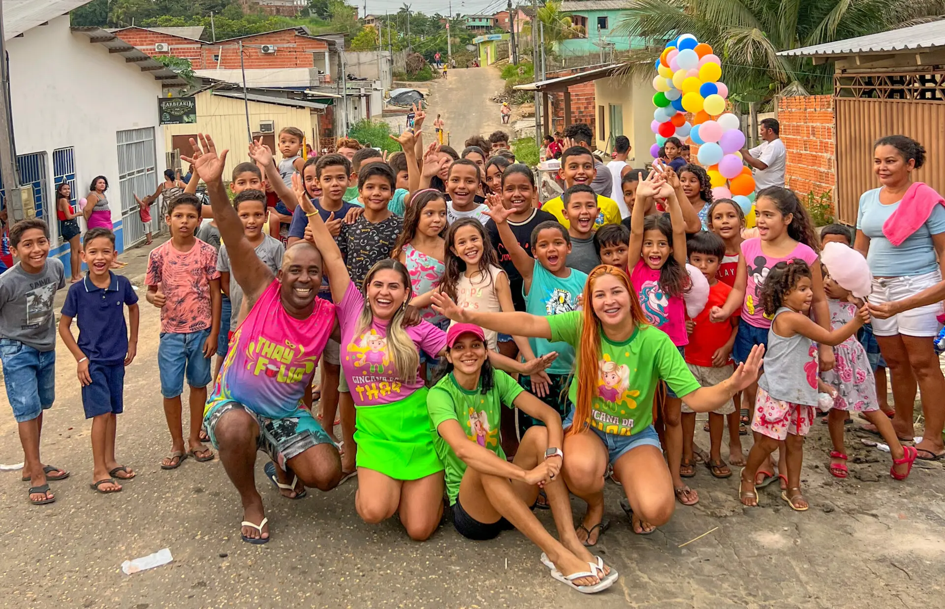 No Acre, influenciadora promove Dia das Crianças solidário; mais de 200 crianças participam