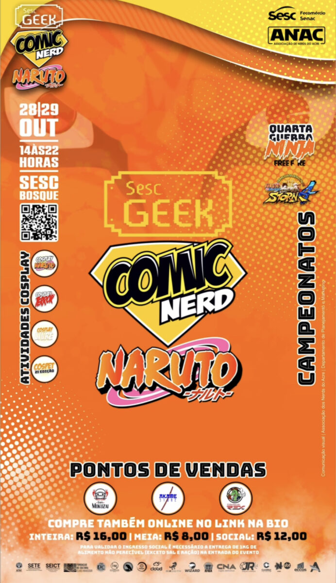 CN23 Sesc Geek Especial Naruto 2023 - Projeto Otaku
