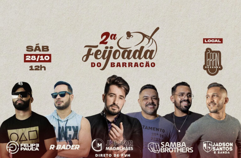 Feijoada do Barracão, Festival Rock Cafezar, e “Toca Raul” animam fim de semana no Acre