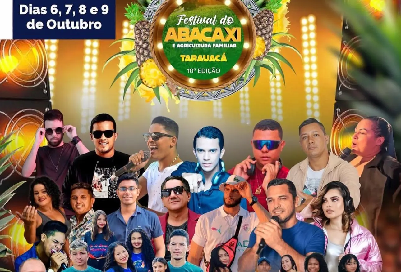 Prefeitura de Tarauacá lança programação do 10° Festival do Abacaxi; confira