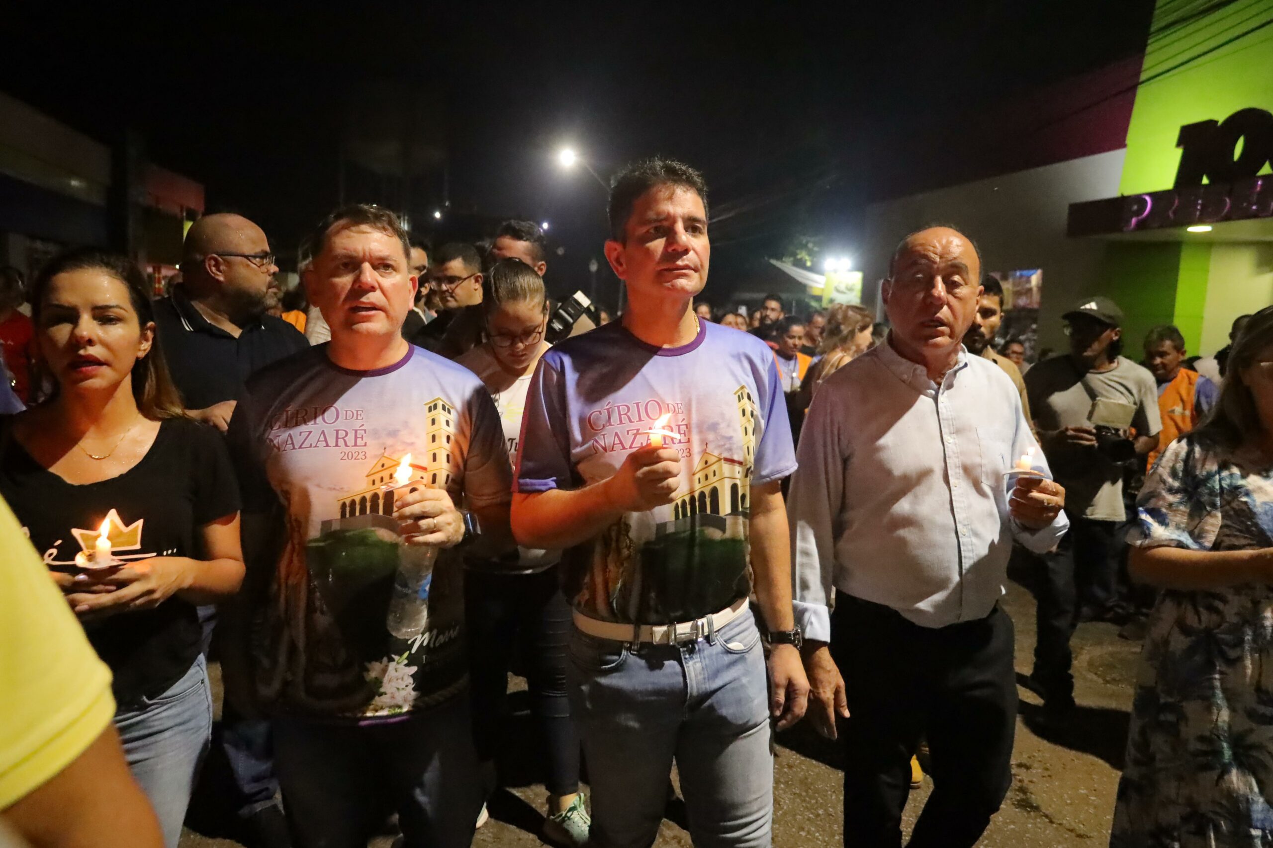 Gladson acompanha Círio de Nazaré com Alysson e Bocalom: “Renovar nossas esperanças”