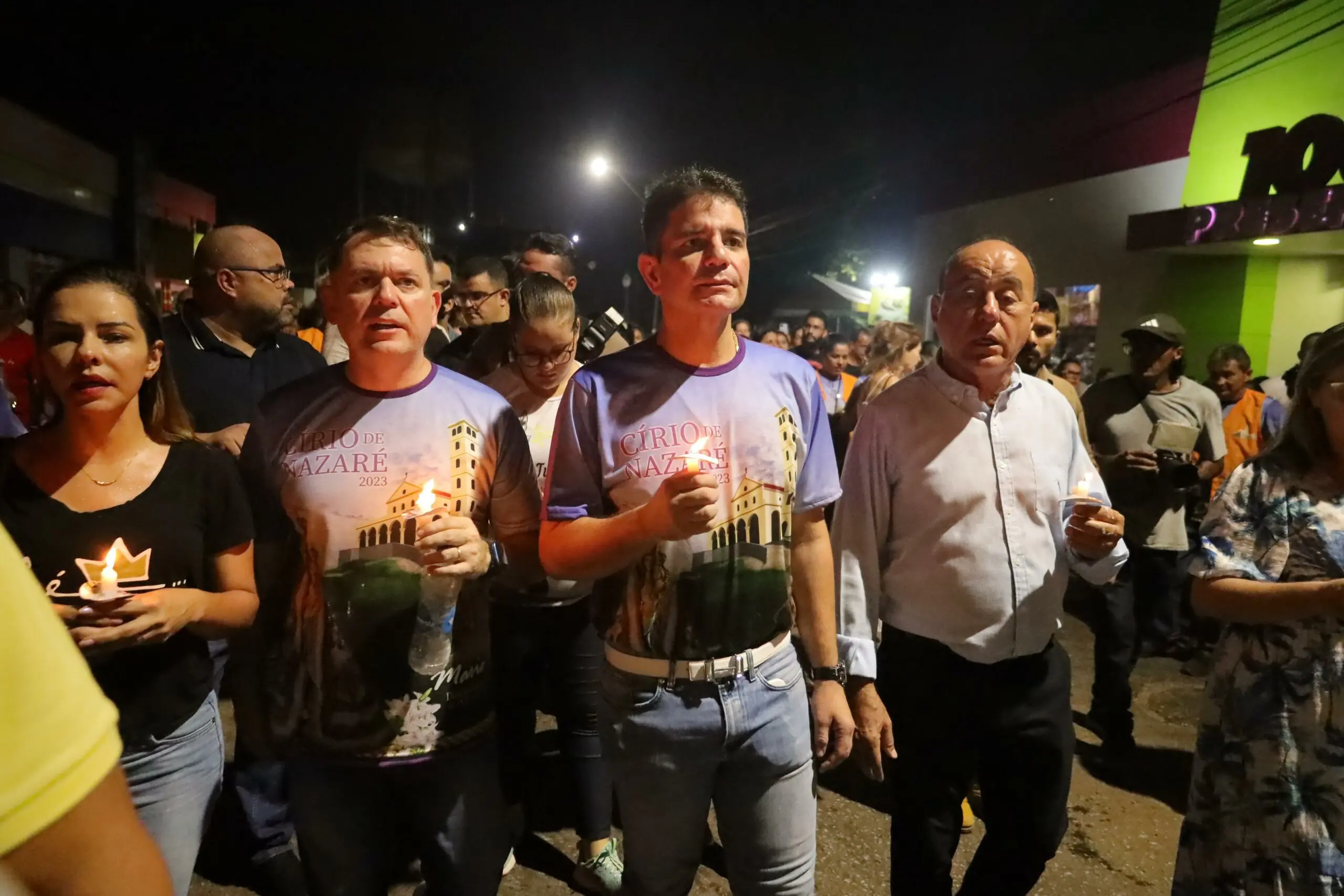 Gladson acompanha Círio de Nazaré com Alysson e Bocalom: “Renovar nossas esperanças”