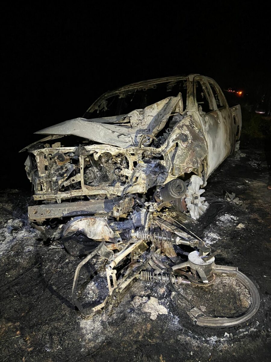 Homem morre na hora após moto bater de frente com caminhonete no interior do Acre