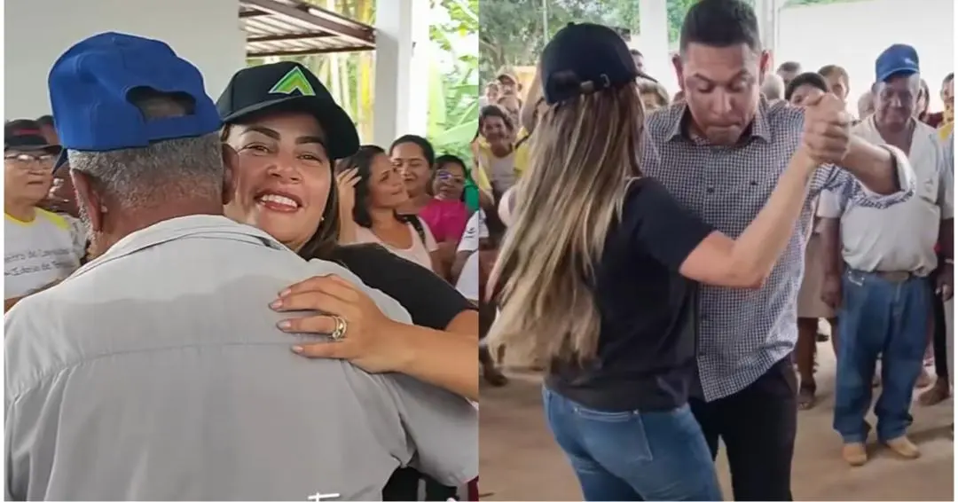 Prefeita de Brasiléia solta o gingado em forró com idosos: “Não resisti”