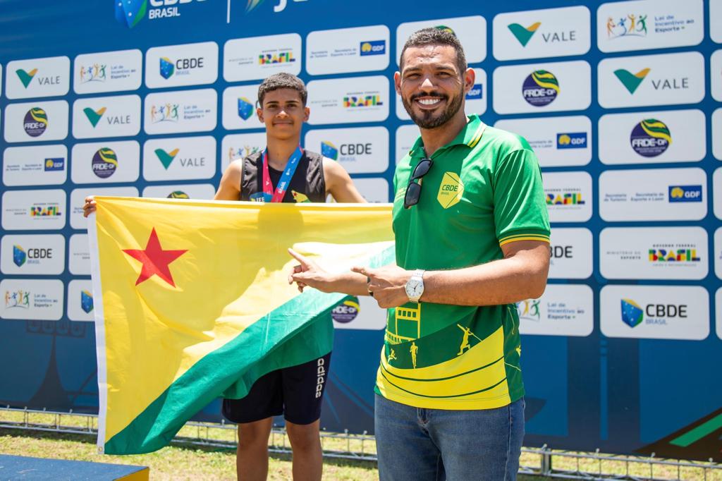 Atletismo acreano ganha mais um ouro e um bronze nos Jogos Escolares