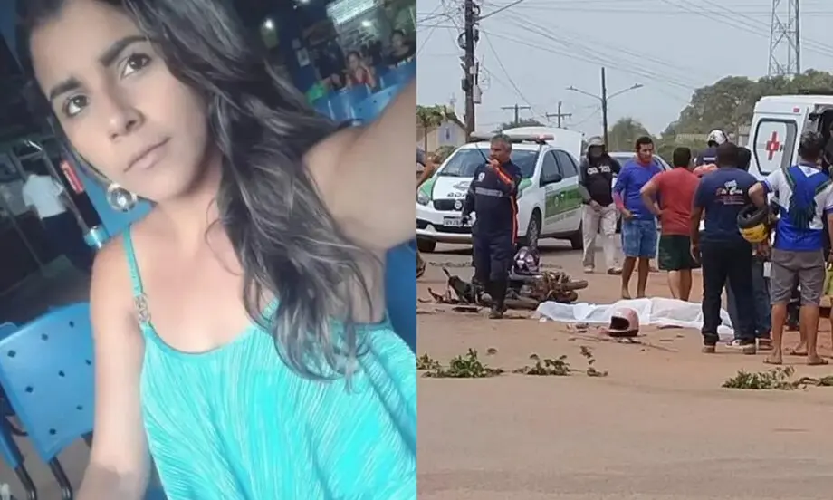 Mãe e filha morrem em acidente entre moto e caçamba