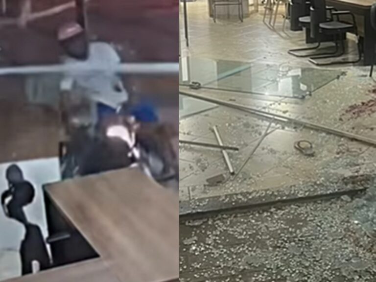 VÍDEO: após acidente, motociclista invade loja de móveis em Rio Branco e foge