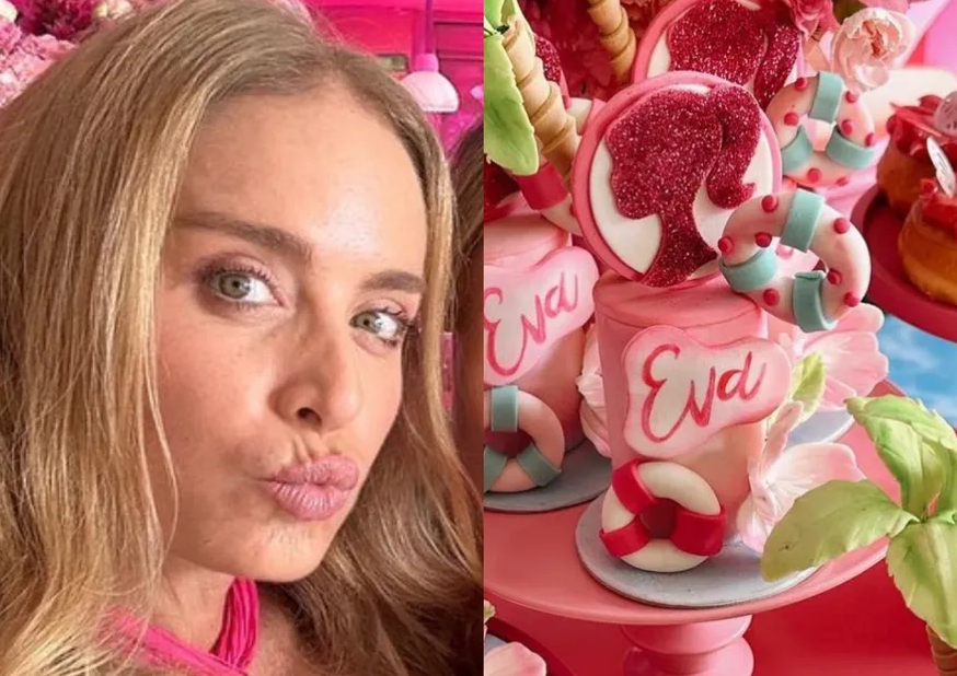 Angélica comemora 11 anos de Eva em festa com o tema Barbie