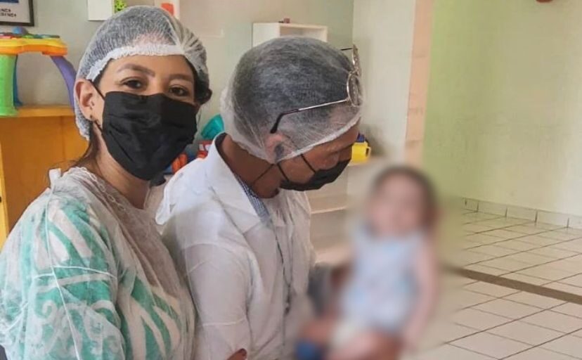 Mãe de bebê que foi levado para educandário faz homenagem de mesversário ao filho