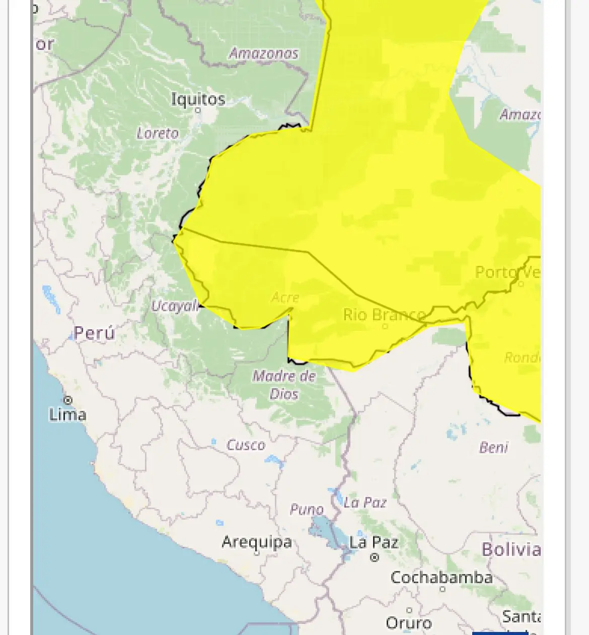 Com ventos de até 60 km/h, Inmet emite alerta de chuvas intensas para o Acre; veja aviso