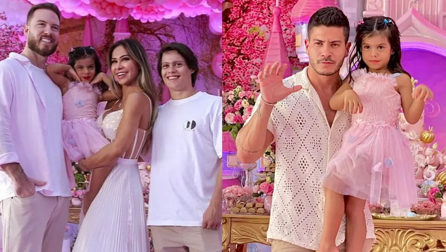 Maíra Cardi recebe críticas sobre sua postura com Arthur Aguiar em festa da filha; entenda