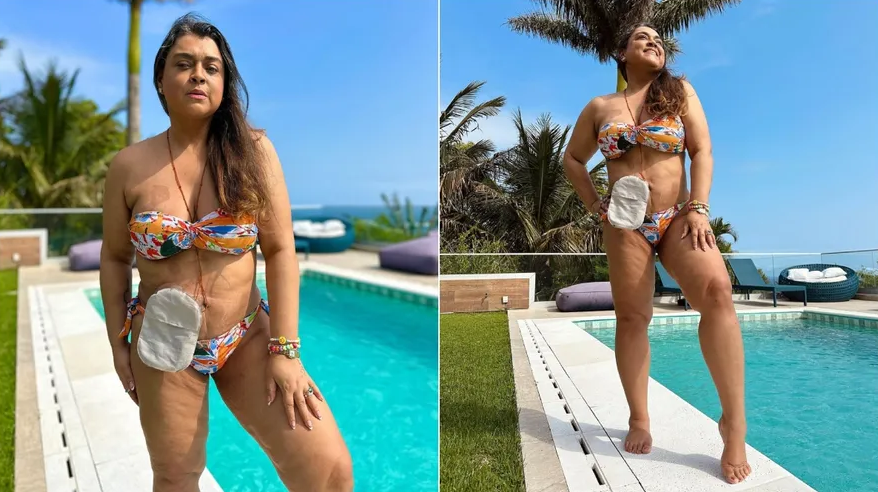Preta Gil posa de biquíni ao se despedir do Rio: ‘Vou voltar para o meu tratamento em São Paulo’